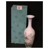 10.5" VASE, NEW IN BOX, SIGNED ON BASE
