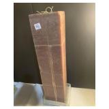 SQUARE LARGE 24" H CANDLE W/ TRAY UNUSED