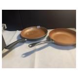 TWO FRY PANS