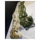 TASSELS, TABLE RUNNER, ASSORTED TOWELS