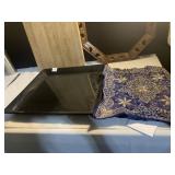 SILVER COFFEE POT, BRASS SCONCE DANSK CANDLE