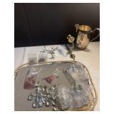 KNIT SCARF NEW LEATHER VEST AND SKIRT