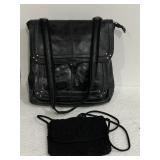 THE SAK LEATHER BACKPACK COVERTABLE SHOULDER BAG