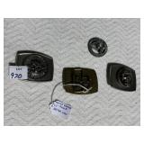 4 BELT BUCKLES
