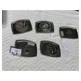 5 BELT BUCKLES