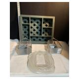 FROSTED GLASS, PICTURE FRAME ORGANIZER