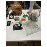 IRON TRIVET, EYE SHADOW, BASKET, DECORATIVE