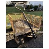 GARDEN CART, THICK RUBBER WHEELS WITH LINER MAT,
