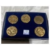 SIGNED BRONZE WENDALL AUGUST ORNAMENTS