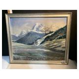 PAINTING MOUNTAIN SCENE SIGNED LR A. PREIJSLER