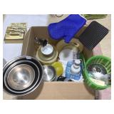 STAINLESS STEEL BOWLS, TUPPERWARE FOOD STORAGE