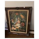 PRINT ON BOARD ORNATE FRAME, 46" H X 38" W