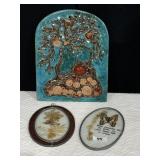 12X9 HANDMADE POTTERY PLAQUE WALL HANGING, 2