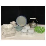 TEA KETTLE, LARGE RUBBERMAID STORAGE, CHRISTMAS