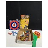 WHIRLY BIRD GAME, PLASTIC SOLDIERS ETC.