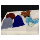NEW ISOTONER FINGERLESS GLOVE MITTENS, KNIT HATS,