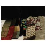GROUP OF LADIES SCARVES RECTANGLE SQUARE NYLON