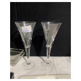 WATERFORD CHAMPAGNES ONE W/ CHIP ON EDGE, NEW