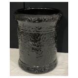 13X10 BLACK CERAMIC PLANTER/UMBRELLA STAND