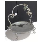 TRAVEL DOG DISH, NEEDLEWORK ELEPHANT PURSE VELCRO