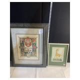 2 FRAMED PICTURES