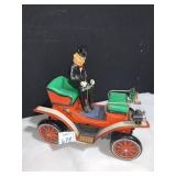 TIN CENTURY VINTAGE CAR W/ DRIVER