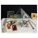 VINTAGE DRAFTING TOOLS INCLUDING CHARVOZ