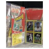 BINDER OF 80S/90S BASEBALL CARDS WITH DISPLAY