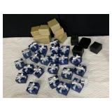 32 EMPTY RING JEWELRY BOXES
