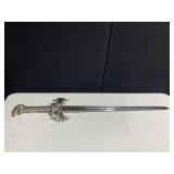 ORNAMENTAL SWORD 35" OVERALL, SILVER HILT WITH