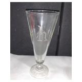 ETCHED "H" PILSNERS 7 EACH