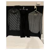 WHBM COWL NECK SWEAT, FAUX WRAP, SZ M, ANN TAYLOR