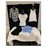 ANN TAYLOR KNOTTED FRON TOP, WHBM TANK & TEE,
