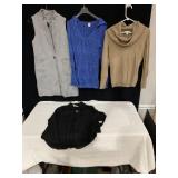 WHITE HOUSE BLACK MARKET LONG GRAY VEST AND