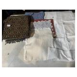 BEADED TABLE COVER, ASSORTED LINENS