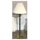 STANDING BRASS TONE FLOOR LAMP, 49"