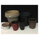 FLOWERPOTS, INDOOR AND OUTDOOR