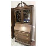 79X16X33 FRETTED GLASS CABINET DOOR SECRETARY
