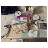 CAMERA, NEW BEACH ZIPPER BAG, RIBBON, ETC.