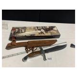 KNIFE DANIEL BOONE REPLICA BOWIE PAKISTAN STEEL