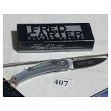FRED CARTER CUSTOM DESIGN KNIFE OVERALL 7.5"
