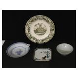 FANEUIL HALL BOSTON MA PLATE, ASIAN THEME BIRD