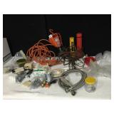 SHOP LIGHT, FLASHLIGHTS, EXTENSION CORDS,