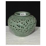 6X8 VASE SIGNED IN ASIAN LETTERING ON BOTTOM