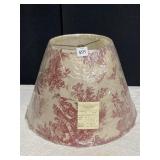 WOODSTOCK LAMP SHADE, NEW IN PLASTIC, 16X8X11