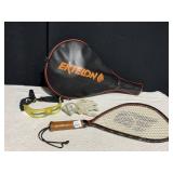 EKTELON RACKET, GOGGLES, GLOVE, COVER