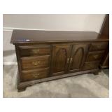CHERRY DRESSER W/ 6 DRAWERS 3 INTERIOR PULL OUT