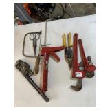 PIPE WRENCHES, SAW, Etc..