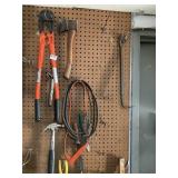BOLT CUTTER, HATCHET, HAMMER, SAW, Etc..