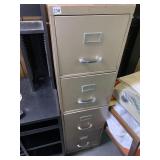 TAN 4 DRAWER LETTER FILE